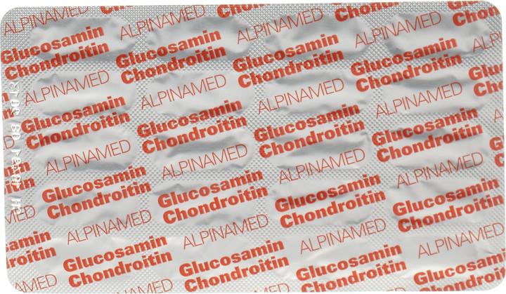 Nährwerte und Zutaten Alpinamed Glucosamin Chondroitin (120 Stück, Kapseln, 120 g)