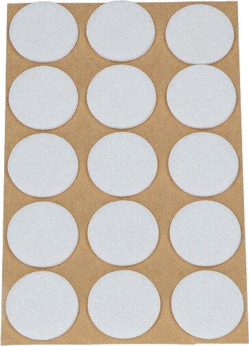 OK-Line Filzgleiter rund, selbstklebend (Filzgleiter, 15 Stk.)