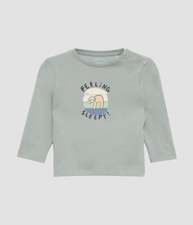 S.Oliver T-Shirt Baumwoll-Longsleeve mit 3D-Frontprint (80)