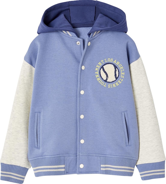 Produktbild Vertbaudet Jungen Kapuzensweatjacke im College-Style mit Recycling-Polyester (98)