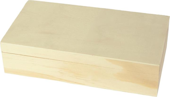 Natura Punto Box aus Holz mit Deckel, natur, 22 x 12 x 5,5 cm