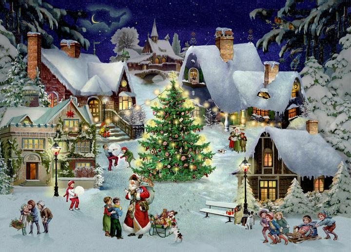 Image du produit Puzzle – Weihnachten im Dorf (1000 pièces)