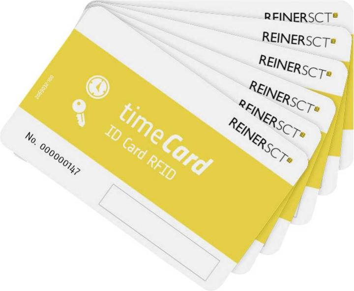 Actual product image ReinerSCT timeCard chip cards 5 (DES)