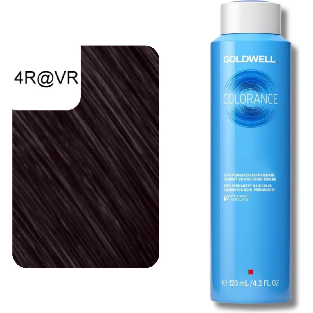 Thumbnail - Goldwell, Haarfarbe, Colorance Elumenated (4R@VR mittelbraun elumenated rot violet)