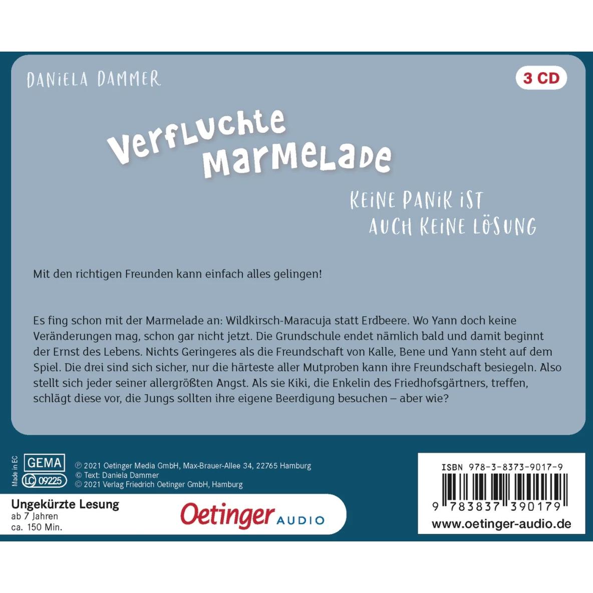 Thumbnail - Verfluchte Marmelade, Hörbücher von Daniela Dammer, Marius Clarén, Stefanie Klassen, Jan Ullmann