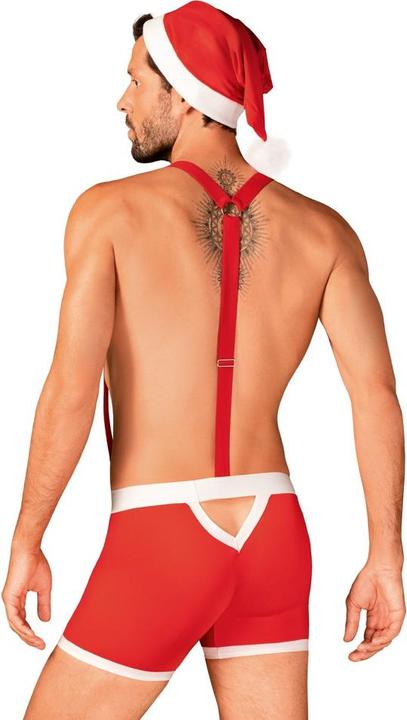 Produktbild Obsessive Mister Claus Boxershorts mit Hosenträger und Mütze (L, XL)