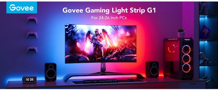 Actual product image Govee LED Stripe Gaming G1 (RGBW, 200 cm, Indoor)