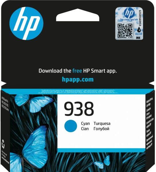 Immagine prodotto HP Cartuccia di inchiostro ciano originale 938, 800 pagine, 1 pz (C)