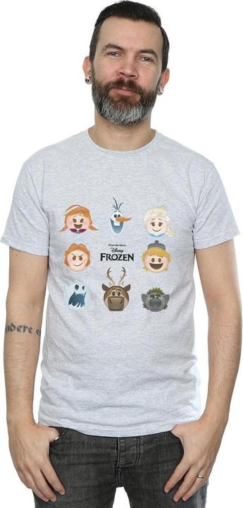 Actual product image Disney Mens Frozen Heads T-Shirt (3XL)