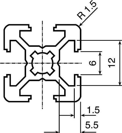 Produktbild Bosch Rexroth Strebenprofil