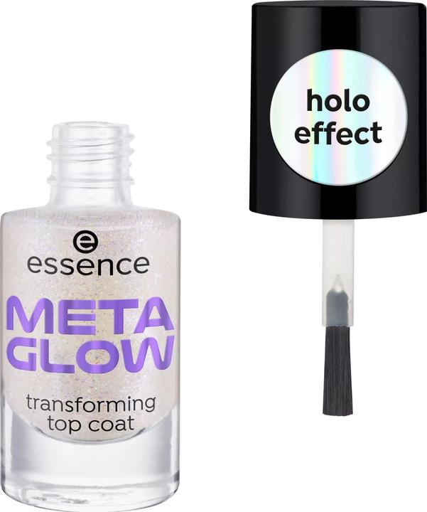 Actual product image essence Topcoat Meta Glow Transforming (Silver, Top coat)