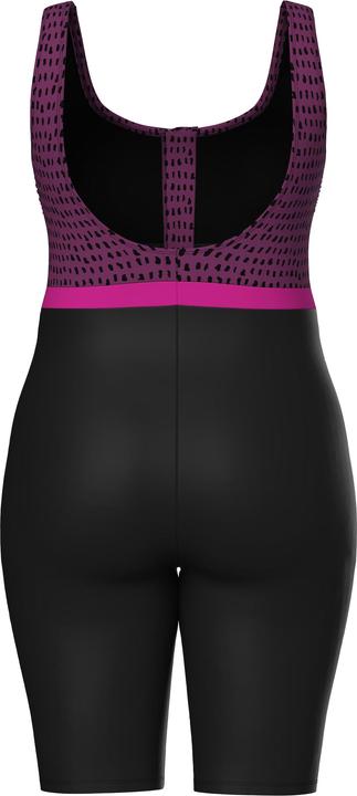 Image du produit Ulla Popken Combinaison de bain, short long. Fermeture zippée. Sans bonnets souples (48)