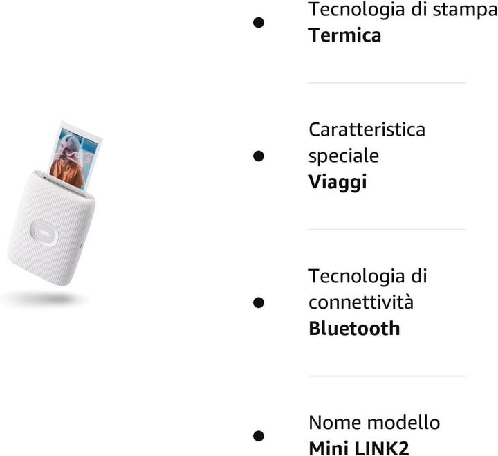 Image du produit Fujifilm Instax Mini Link2 EX D embargo 15.06.22 Clay White (Laser, Couleur)