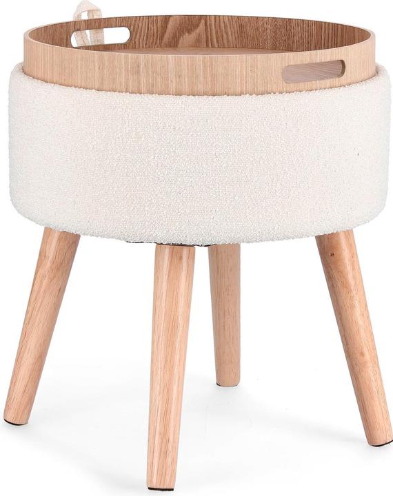 Produktbild Bizzotto Hocker Zoya weiss