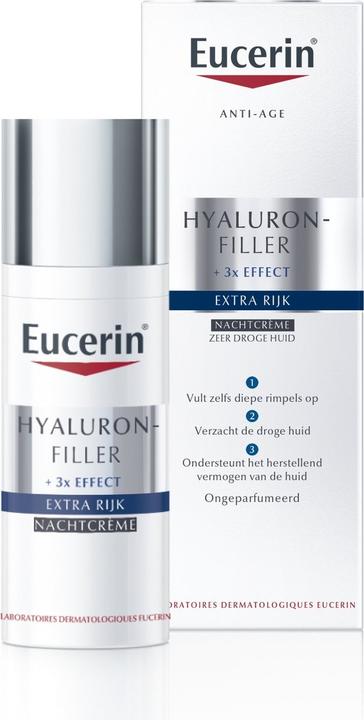 Actual product image Eucerin Hyaluron - Filler Extra Riche Nachtpflege 50 ml (50 ml, Night cream)