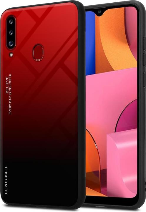 Produktbild Cadorabo TPU 2 Farben Glas Cover (Samsung Galaxy A20s)