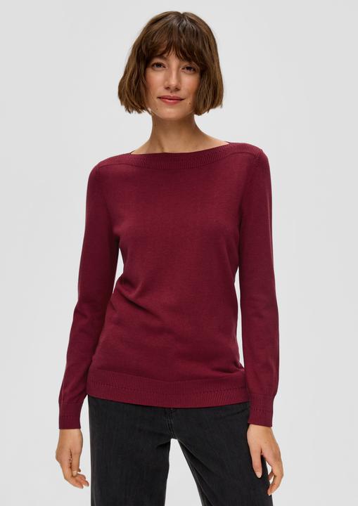 Actual product image s.Oliver Strickpullover Feinstrickpullover mit U-Boot-Ausschnitt (46)