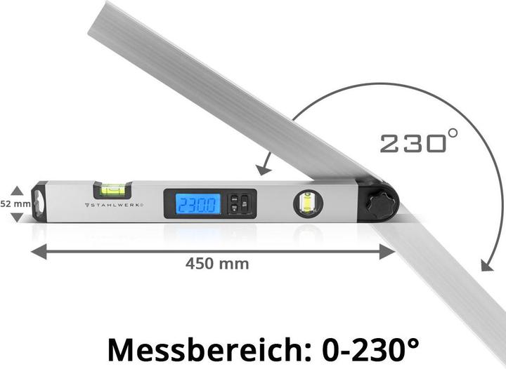Actual product image Stahlwerk DW-45 ST Digital Protractor
