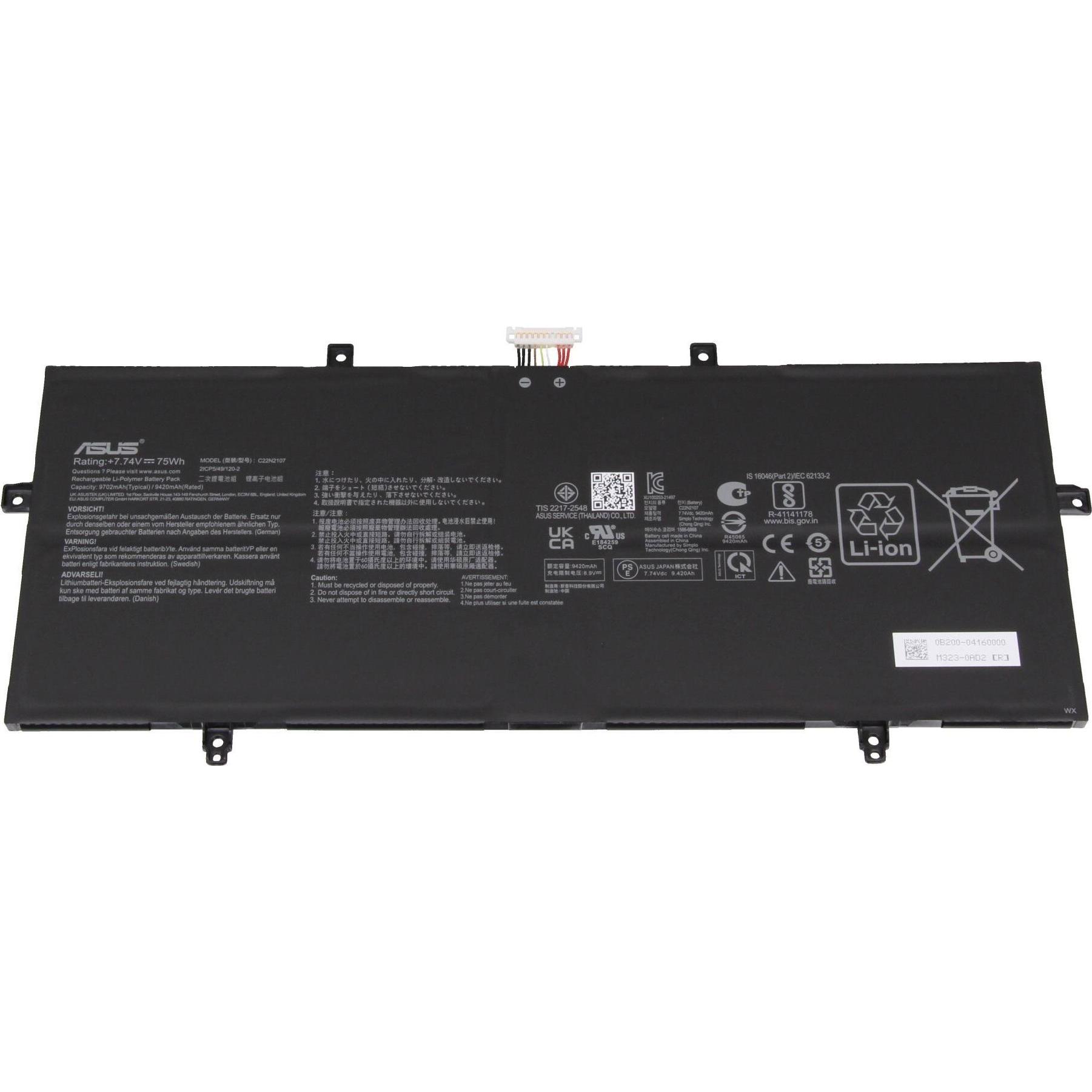 ASUS C22N2107 (2 Zellen, 9700 mAh), Notebook Akku