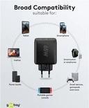 Produktbild Goobay USB-C PD Dual-Schnellladegerät 65 W schwarz (65 W)