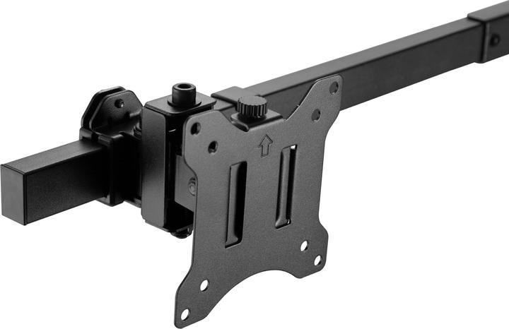Actual product image InLine Table mount, for 2x LCD/LED display up to 81cm (32"), max. 9kg, black (Dining table, 32")