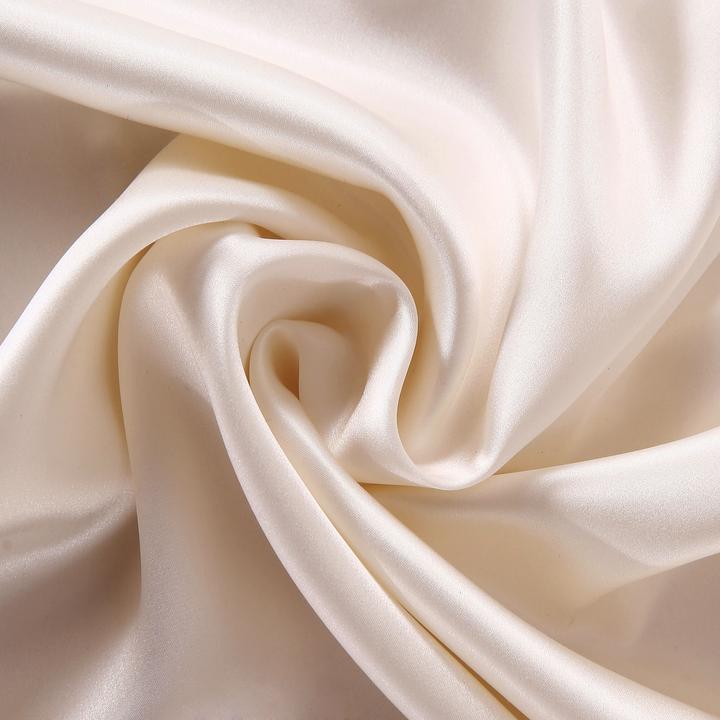 Actual product image Ailoria BEAUTY SLEEP SET Silk Zipper Pillowcase (40x80) (beige) with eye mask (Bedding set, 40 x 80 cm)