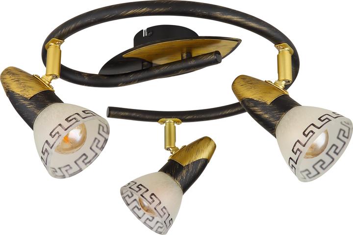 Image du produit Globo Projecteur NOVARA, patiné or, 5449-3 (E14)