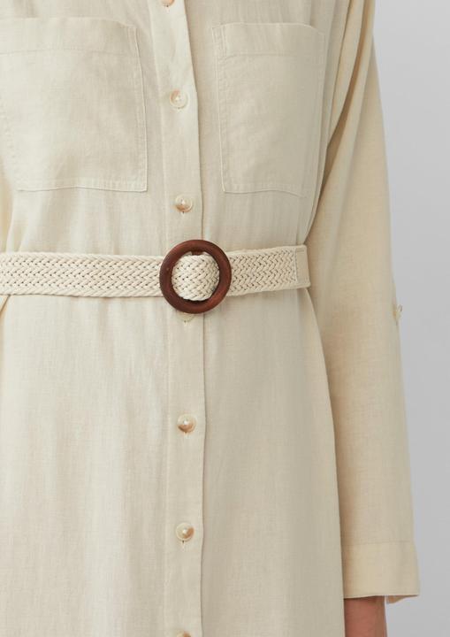 Produktbild S.Oliver Kleid Hemdblusenkleid im Relaxed Fit mit geflochtenem Gürtel (38)