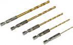 Actual product image ProPlus Drill set 5 pieces titaan 1,5/2,5/3,2/4,0/4,8 mm (2,5, 4,0, 4.8 mm - 12.7 mm, 1,5, 3,2)