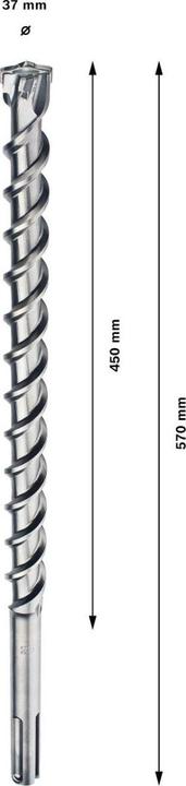 Produktbild Bosch Professional Zubehör Hammerbohrer SDS max-7, 37 x 450 x 570 mm (37 mm)
