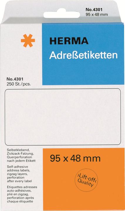 Immagine prodotto HERMA Etichette per macchine da scrivere