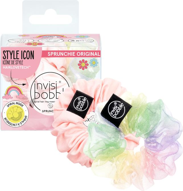 Immagine prodotto Invisibobble cravatta per capelli Sprunchie Duo, Hue-Man Love, 2pcs. (Elastico per capelli)