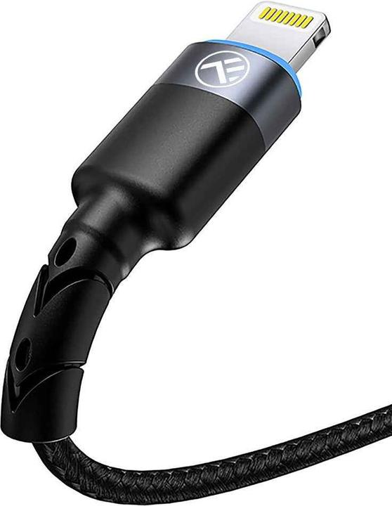Produktbild Tellur Data cable USB to Lightning LED, Nylon Braided, 1.2m black (1.20 m, USB 3.0)