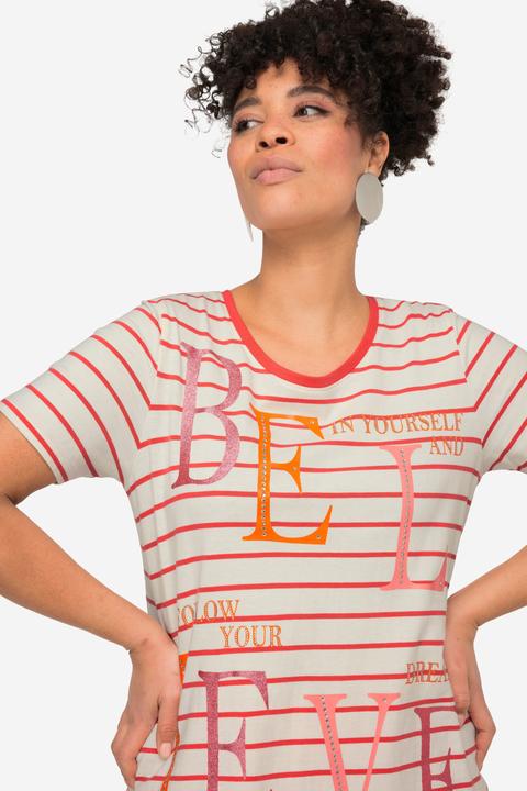 Produktbild Miamoda Ringelshirt, BELIEVE, Rundhals, Halbarm (54)