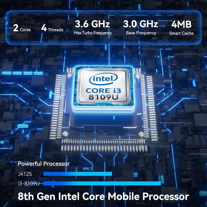 Produktbild Geekom Mini-PC IT8 SE mit i3-8109U (256 GB, 8 GB, Intel Core i3-8109U)