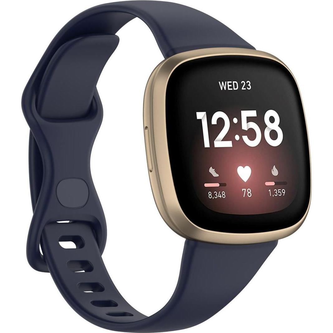 König Design Sport Ersatz Armband für Fitbit Versa 3 Silikon Band Loop Uhrenarmband Large Neu (Versa 3), Uhrenarmband, B...