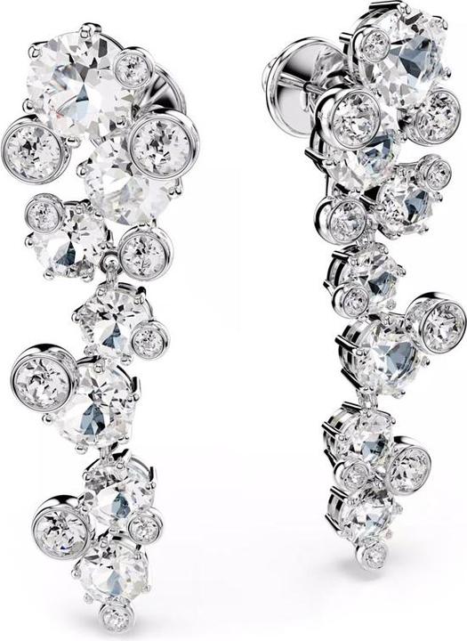 Produktbild Swarovski Constella Drop Ohrhänger Verschiedene Schliffe Weiss Rhodiniert (Swarovski Metall)