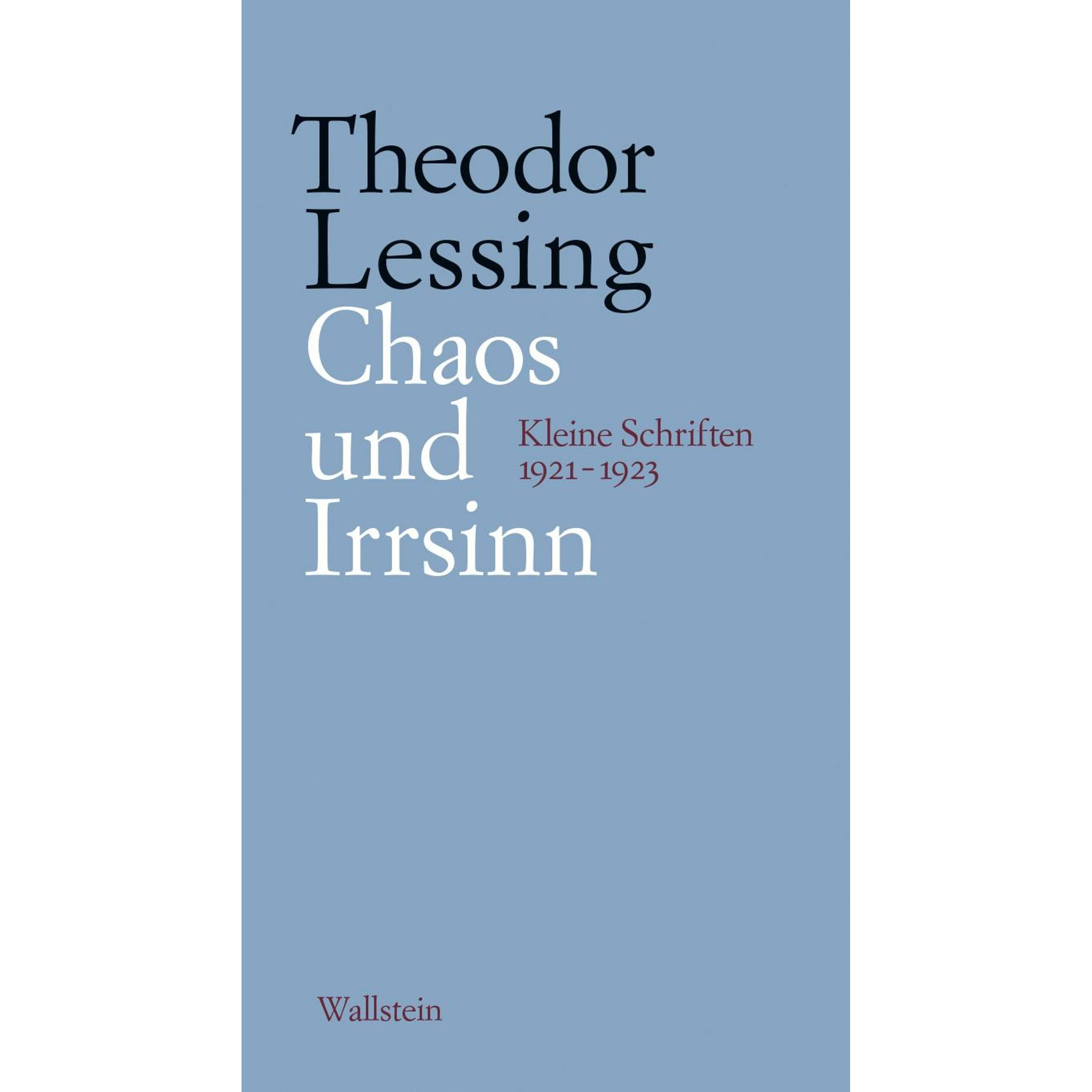 Thumbnail - Chaos und Irrsinn, Sachbücher von Theodor Lessing