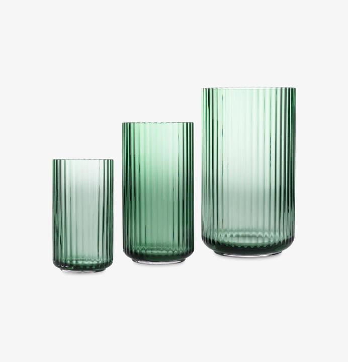 Produktbild Lyngby Vase grün (1 x, Ø 10.5 x 20.5 cm)