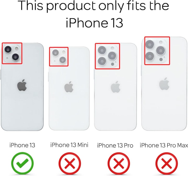 Actual product image Nalia Ultra Thin Hardcase (Apple iPhone 13)