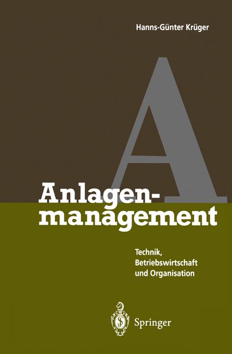 Produktbild Anlagenmanagement (Deutsch, Hanns-Günter Krüger, 2012)