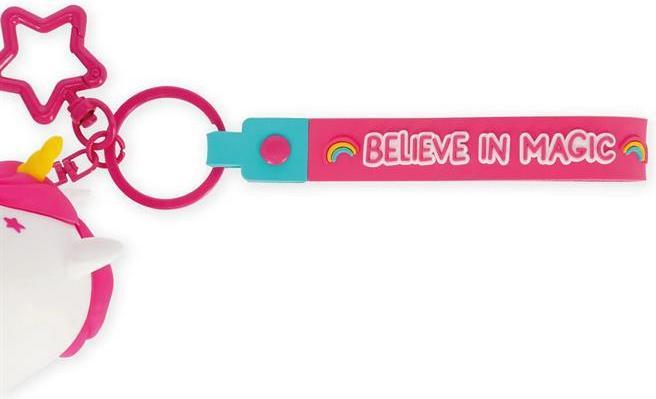 Actual product image Legami Mini Kawaii Coin Purse With Key Ring Unicorn, Schlüsselanhänger, Münztasche, MKAW0003