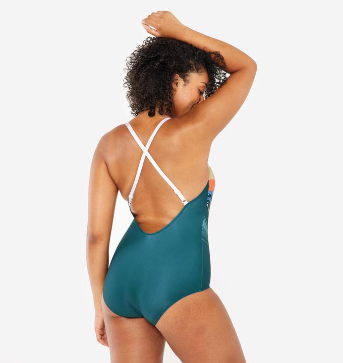 Image du produit Nabaiji Maillot de bain 1 pièce natation Femme - Lila heri bleu (36)