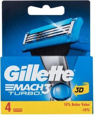 Produktbild Gillette Mach3 Turbo (4 x)
