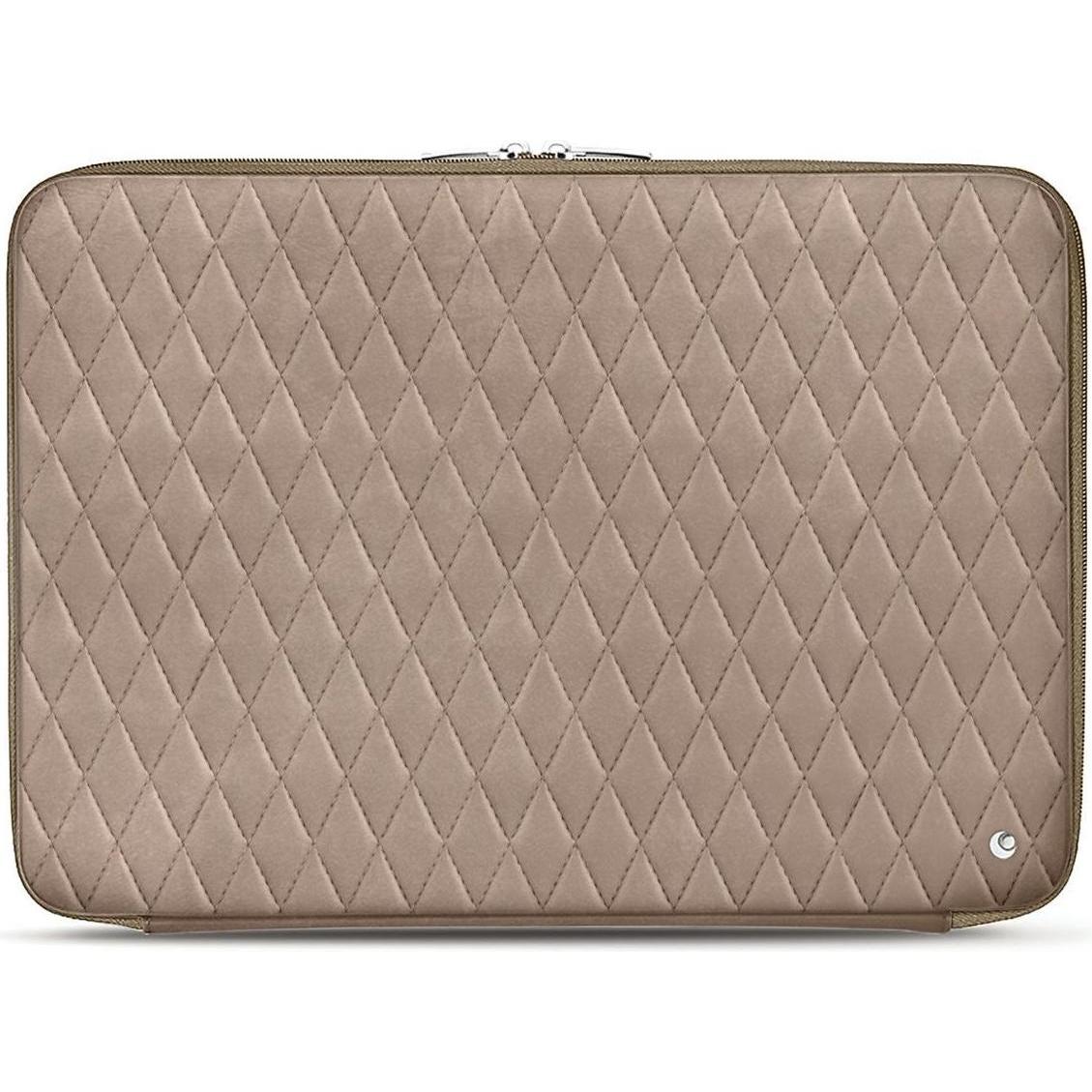 Noreve Lederhülle, Notebooktasche, Beige