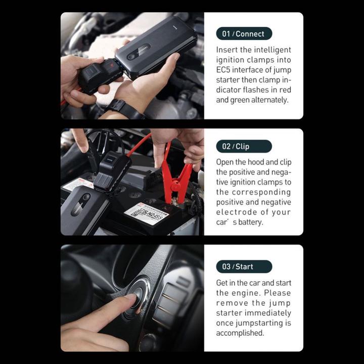 Actual product image Baseus Super Energy Car Jump Starter (1000 A, 10000 mAh)