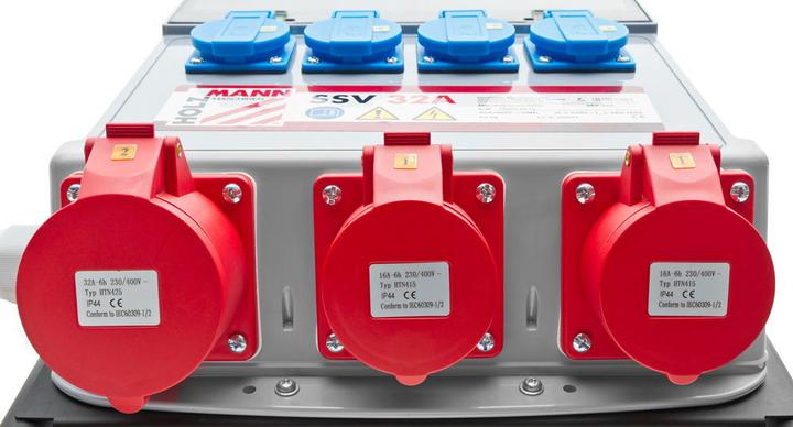 Produktbild Holzmann CEE Stromverteiler SSV32A 400 V 32 A (CEE 32/5, CEE)