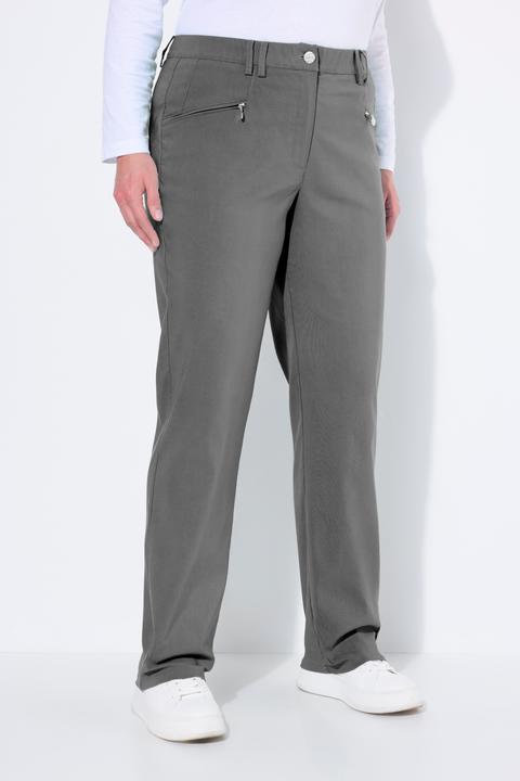 Produktbild Ulla Popken Thermo-Stretchhose Mony, konisches Bein, Zipptaschen (62)