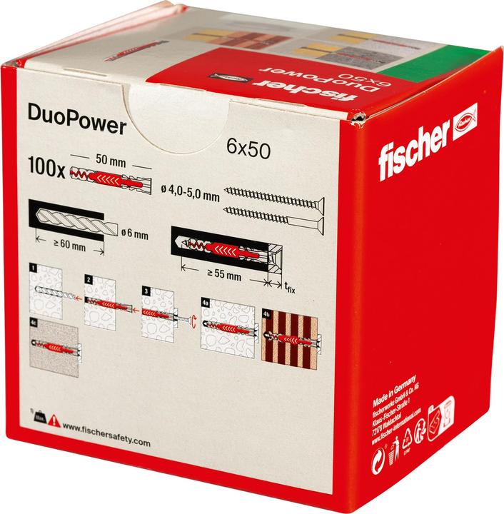 Produktbild Fischer DuoPower 6x50 (100 Stk.)