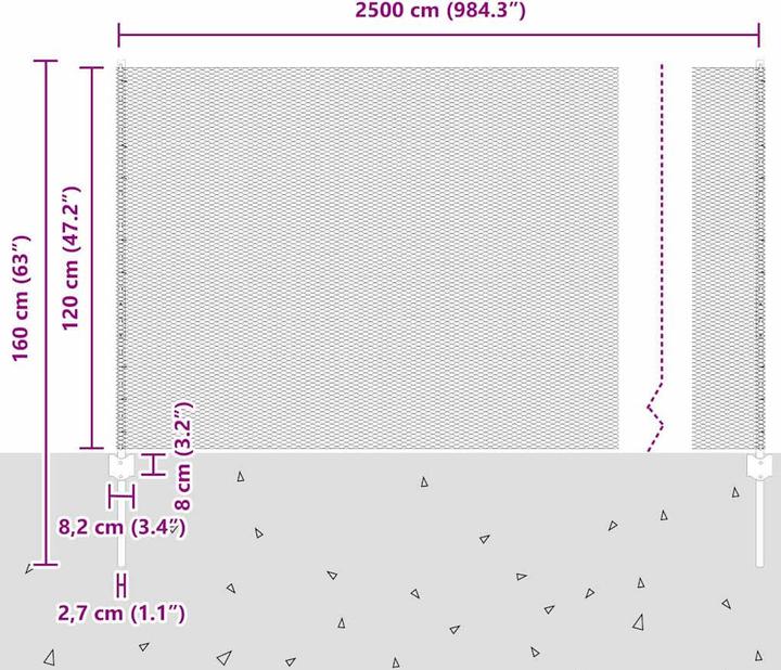Produktbild vidaXL Aussenbarriere